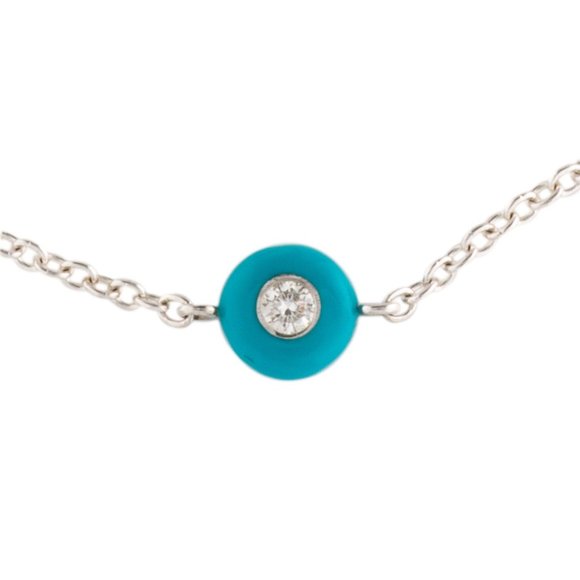 IPPOLITA DIAMOND STERLING SILVER STARDUST CARNEVALE CERAMIC BLUE BRACELET - Picture 4 of 6